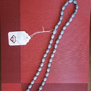 🌸Handmade 18" Blue Bead Necklace